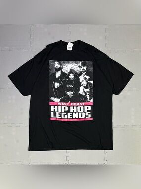 West Coast Hip Hop Legends T-Shirt 3XL Tupac Dre Hussle Snoop Easy E Pro Team
